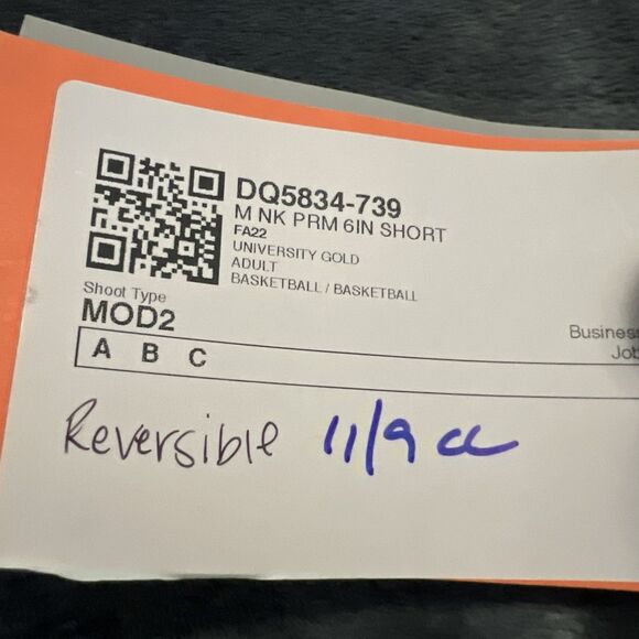 Medium Nike Premium 6" Basketball Athletic Reversible Shorts DQ5834-739 Men's - Picture 5 of 8